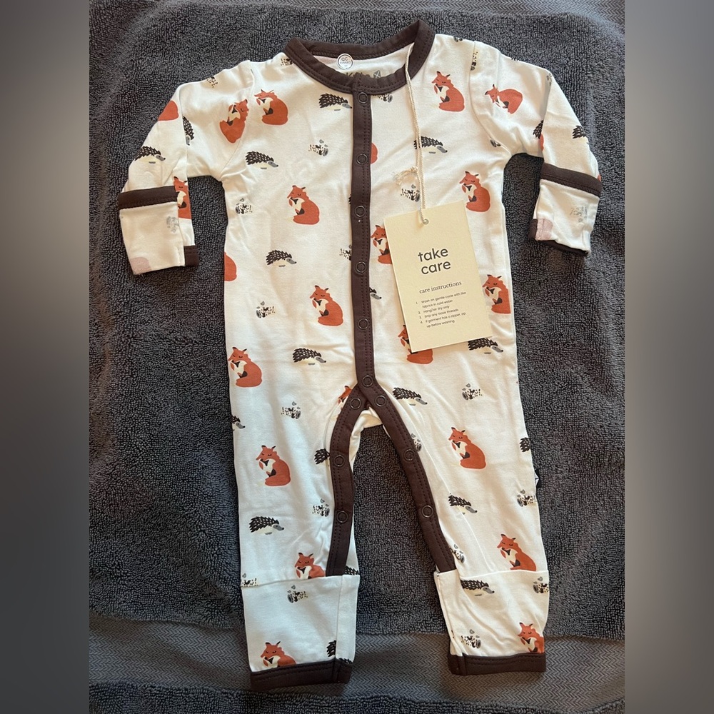 Kyte BABY Snap Romper in Sienna Woodland